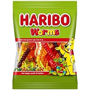 128308 Haribo Gummy Worms 80GM 24PK