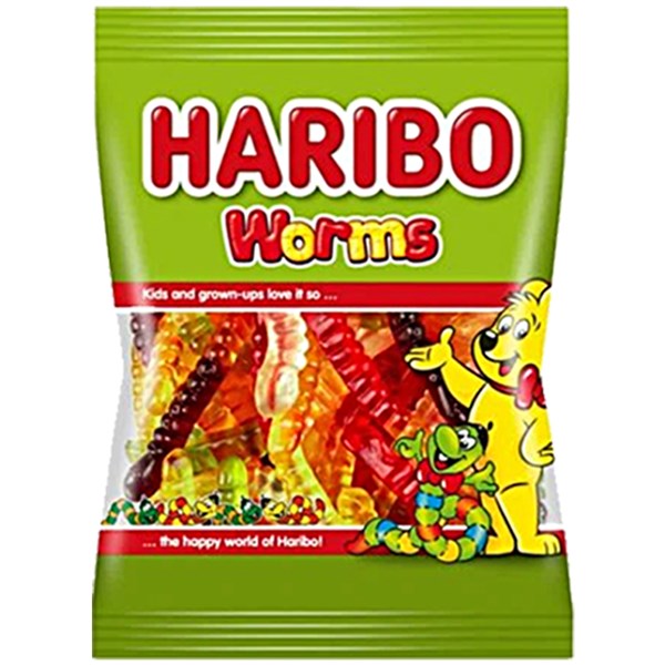 Haribo Gummy Worms 80GM 24PK