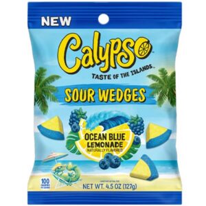 128551 Calypso Sour Wedges Ocean Blue 127GM 12PK