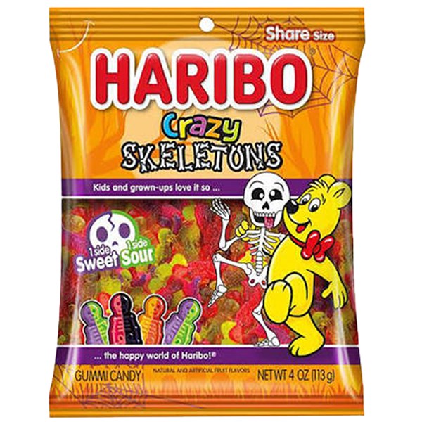 Haribo Halloween Crazy Skeletons 113GM 12PK