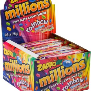 81N2kfm3NvL._AC_UF894,1000_QL80_ ZAPPO Million Rainbow 75GM 24PK
