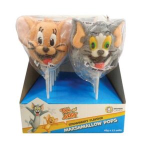 mpt Tom & Jerry Marshmallow Pops 45GM 12PK