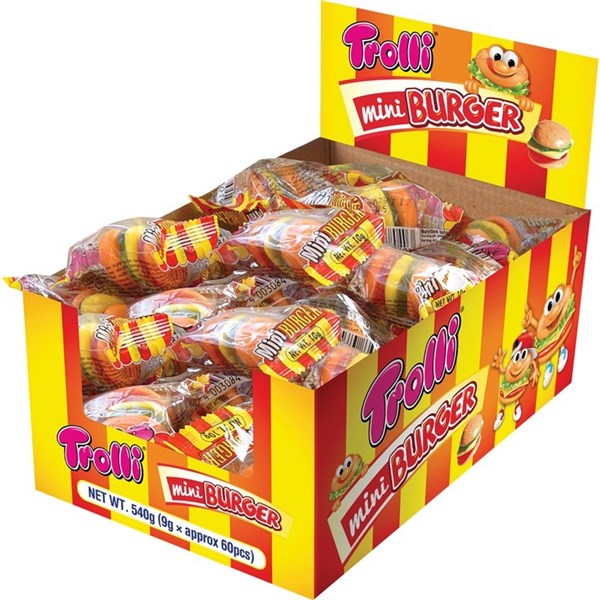 Trolli Mini Burger 9GM 60PK