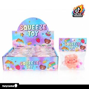 Squishy Squeeze Animal Piggy 16PK