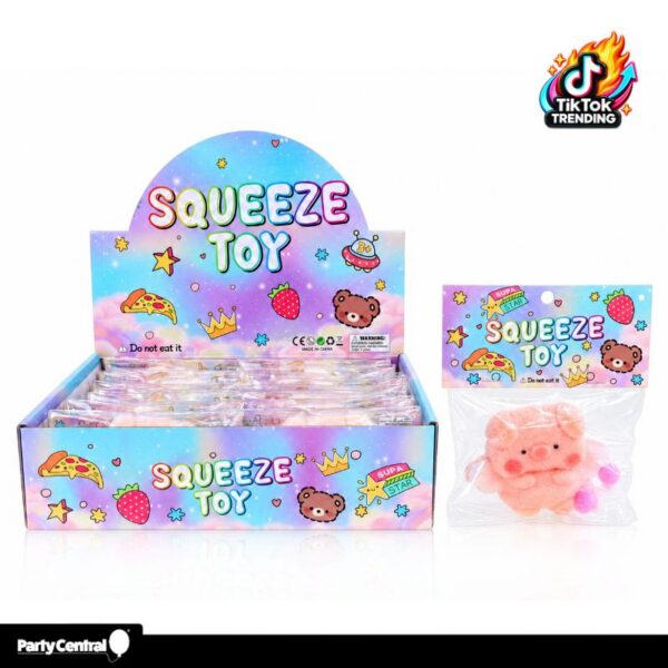 Squishy Squeeze Animal Piggy 16PK