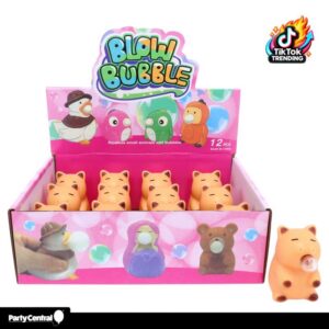 Squishy Squeeze Animal Bubble Bear 12PK