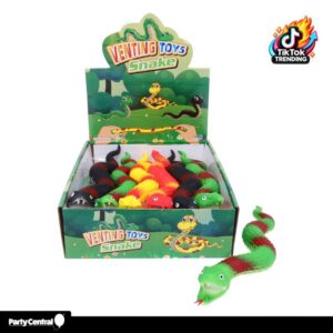 Squishy Squeeze Animal Snakes 12PK
