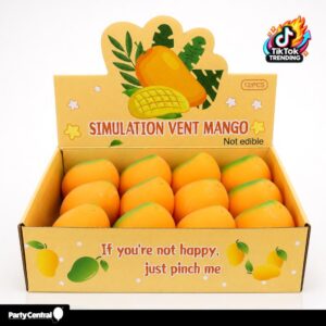 Squishy Squeeze Fruit Series Mango 12PK