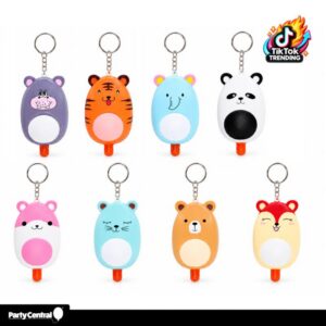 Squishy Squeeze Keychain Animal Series 48PK