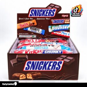 299315 Squishy Squeeze Chocolate Bar treat 12PK