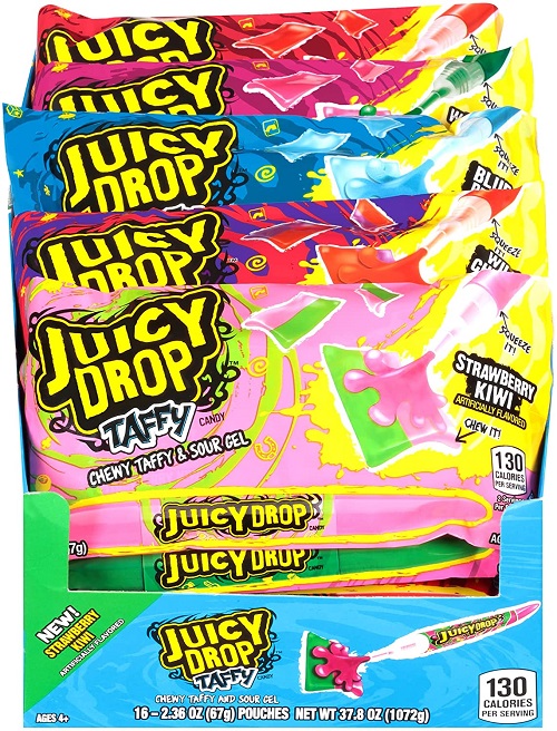 Juicy Drop Chewy Taffy 67GM 16PK