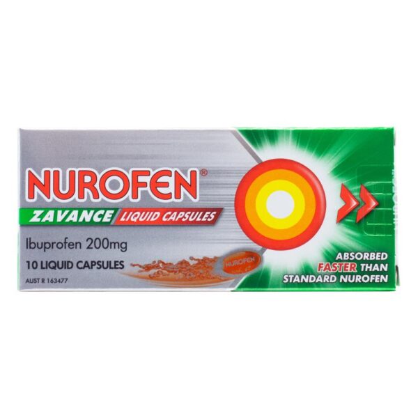 NUROFEN ZAVANCE CAPSULES 200MG 12PK